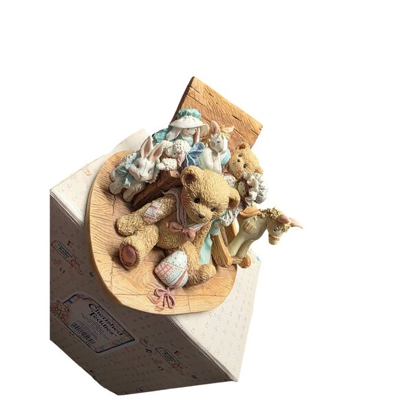 Cherished Teddies Christopher Old Friends Are the Best Friends Large Figurine - Picture 6 of 10